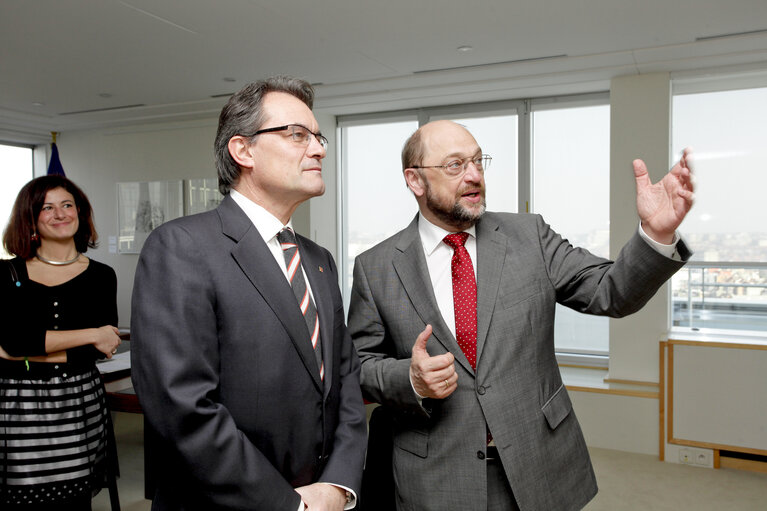 Martin SCHULZ - EP President meets with Artur MAS - President of the Catalan Government