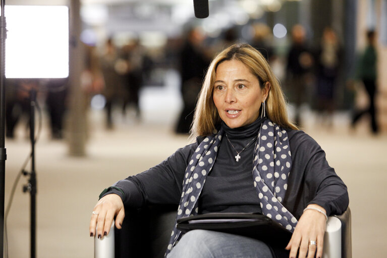 Fotagrafa 5: Portrait MEP Erminia MAZZONI during video interview
