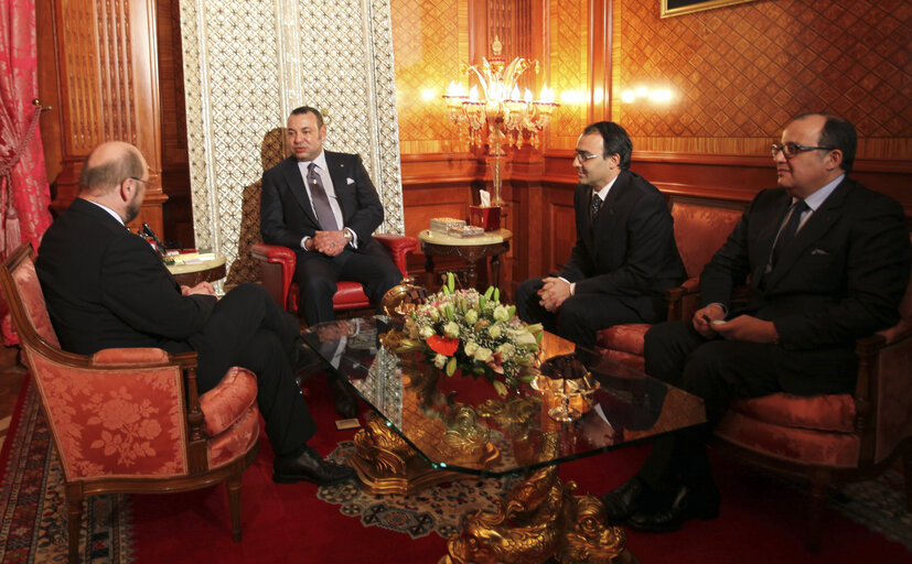 Suriet 40: Martin SCHULZ - EP President meets with King Mohammed VI