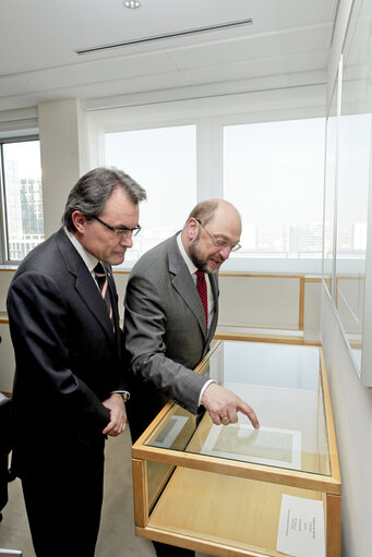 Martin SCHULZ - EP President meets with Artur MAS - President of the Catalan Government