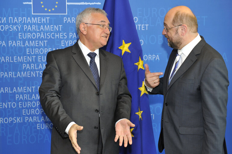 Foto 2: EP President meets European Commissioner for Health and Consumer Policy