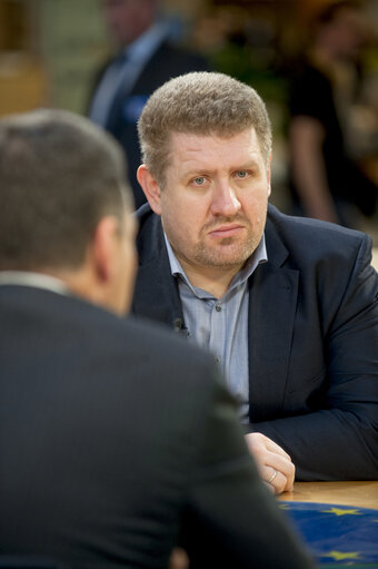 Valokuva 7: Interview with members of the EU - Ukraine Parliamentary club.