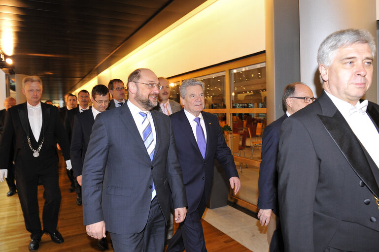 Foto 13: EP President welcomes the President of the Federal Republic of Germany