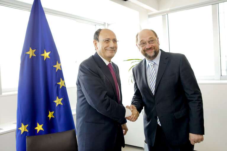 Martin SCHULZ - EP President meets with Renato SCHIFANI - President of the Italian Senate