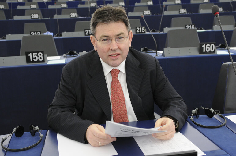 Foto 10: Derk Jan EPPINK at the EP in Strasbourg.