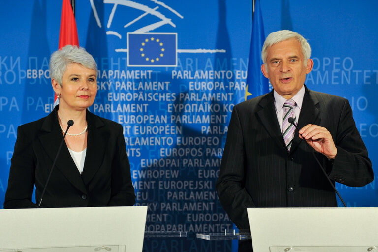 Fotografija 4: EP President meets with the Prime Minister of Croatia.