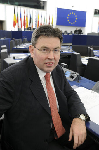 Derk Jan EPPINK at the EP in Strasbourg.