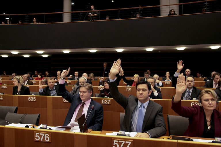 Valokuva 6: Petru Constantin LUHAN at the EP in Brussels.