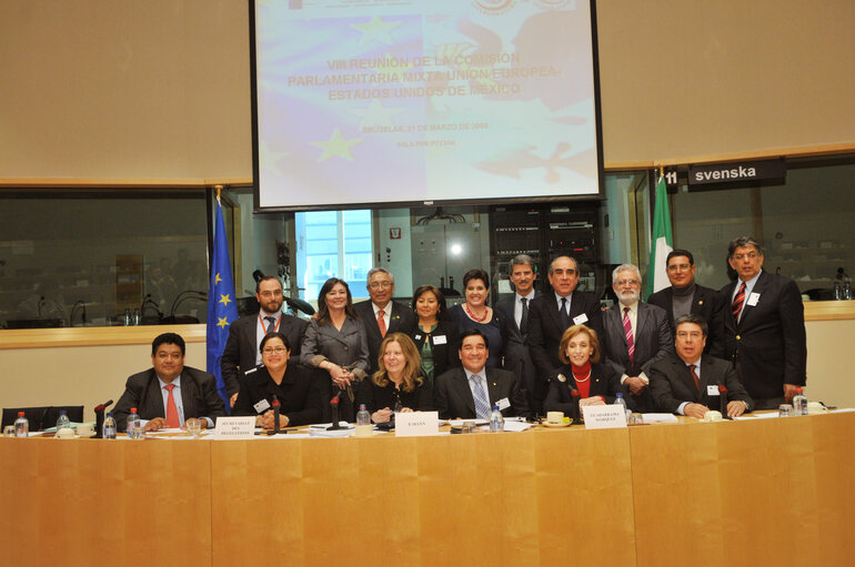 Foto 5: Joint parliamentary committee meeting EU - Mexico.