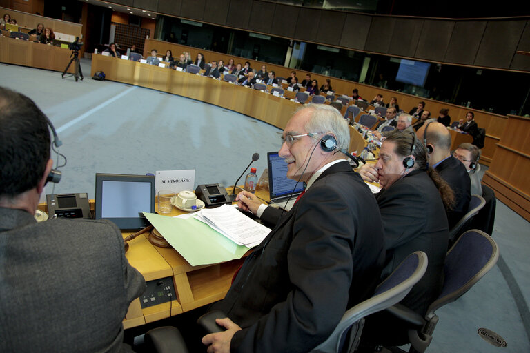 Photo 3 : ENVI Committee  hearing on the quality and safety on of organ donation and transplantation .