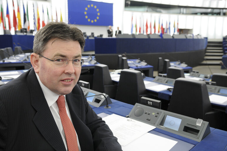 Derk Jan EPPINK at the EP in Strasbourg.