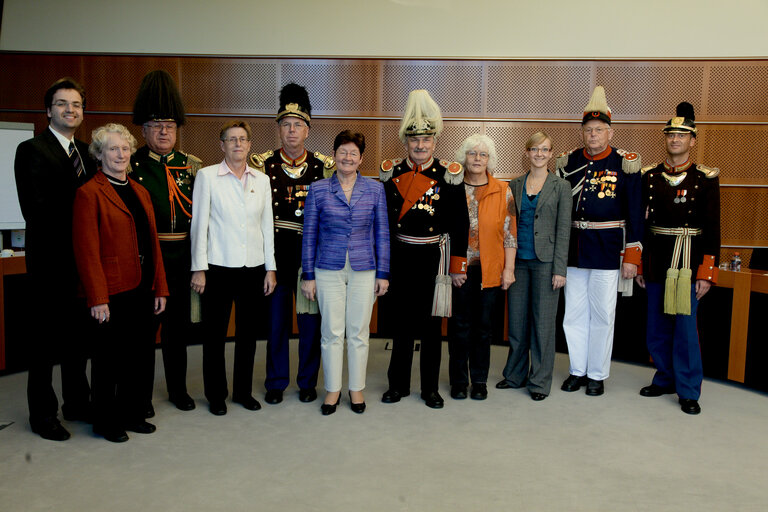 MEP Elisabeth JEGGLE with visitors