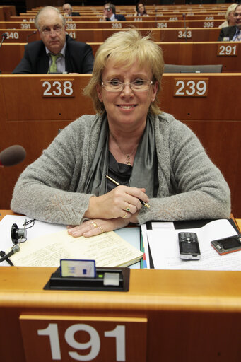 Снимка 9: Lena EK  at the EP in Brussels.