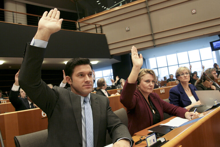 Valokuva 2: Petru Constantin LUHAN at the EP in Brussels.
