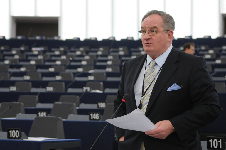 Fotó 24: Jacek SARYUSZ-WOLSKI in plenary session in Strasbourg.