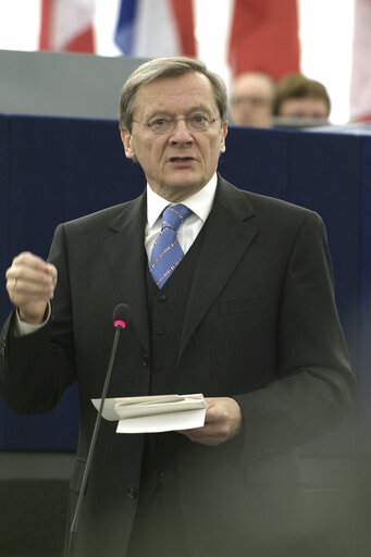 Fotografija 30: The Federal Chancellor of Austria in plenary session of the EP in Strasbourg.