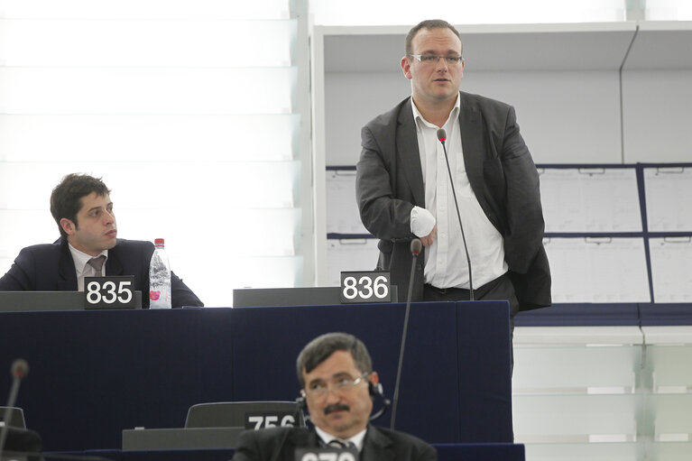 Plenary Session Week 19           Meps in Strasbourg Hemicycle