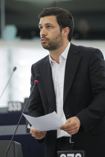 Plenary Session Week 19           Meps in Strasbourg Hemicycle