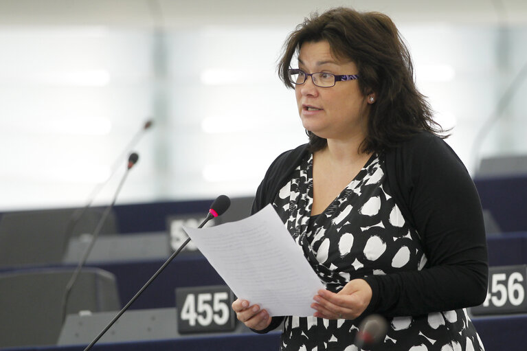 Plenary Session Week 19           Meps in Strasbourg Hemicycle