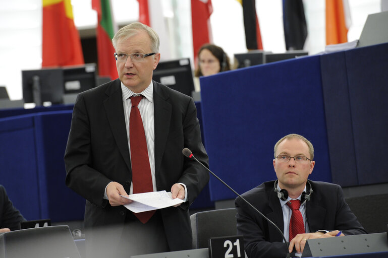 Plenary Session Week 19           Meps in Strasbourg Hemicycle