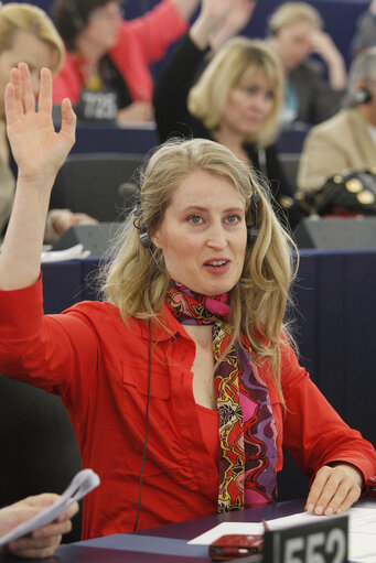 Fotografie 5: Plenary Session Week 19           Meps in Strasbourg Hemicycle