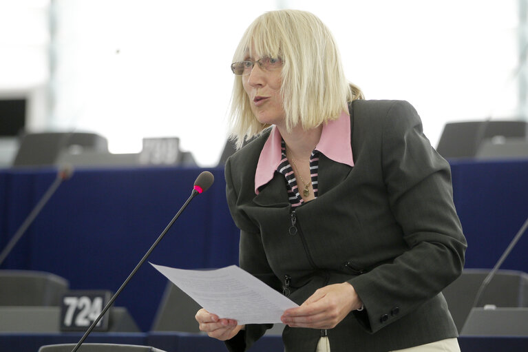 Plenary Session Week 19           Meps in Strasbourg Hemicycle