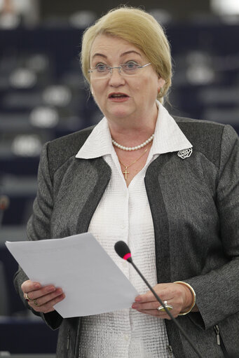 Fotografie 30: Plenary Session Week 19           Meps in Strasbourg Hemicycle