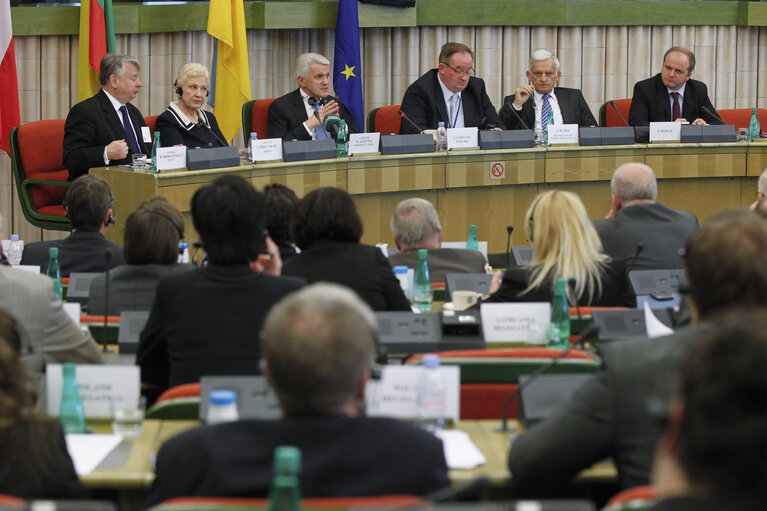 Participation in the Parliamentary Assembly of the Seimas of the Republic of Lithuania, the Sejm and the Senate of the Republic of Poland and the Verkhovna Rada of Ukraine