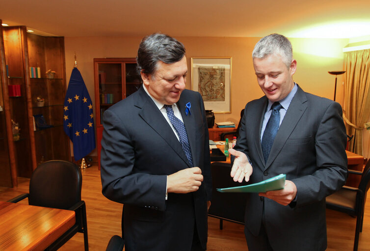 Foto 9: Commission President José Manuel Barroso and Matthias Groote