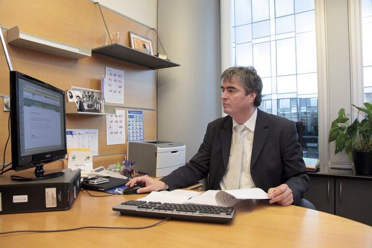MEP Milan Zver poses for a portrait
