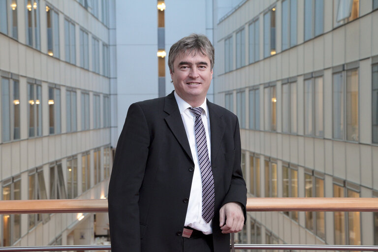 MEP Milan Zver poses for a portrait