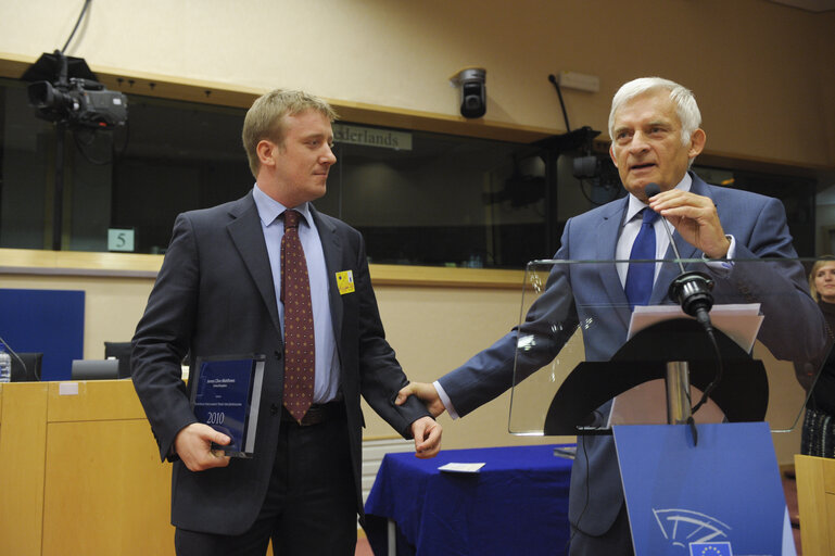 Zdjęcie 15: The European Parliament Journalism Prize 2010 is awarded to Polish, Hungarian and British journalists during a ceremony in Brussels