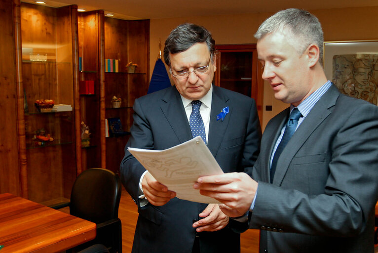 Foto 3: Commission President José Manuel Barroso and Matthias Groote