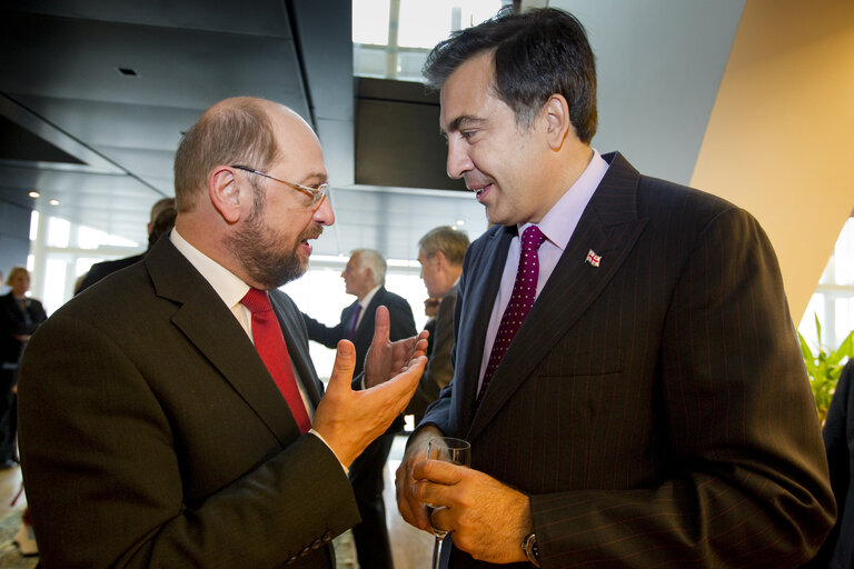 Official lunch with Mikheil Saakashvili, President of Georgia