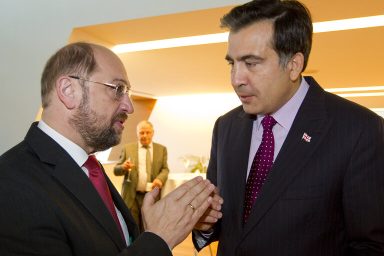 Official lunch with Mikheil Saakashvili, President of Georgia