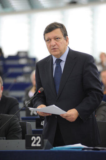 Billede 17: Statement by Commission President José Manuel Barroso