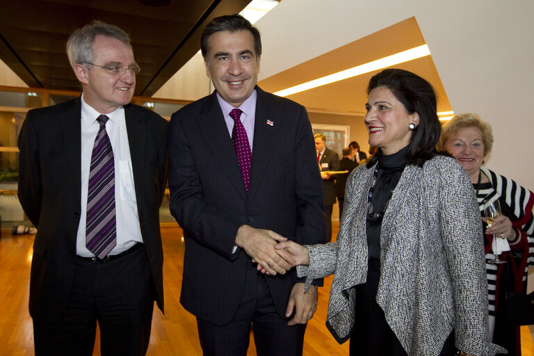 Official lunch with Mikheil Saakashvili, President of Georgia