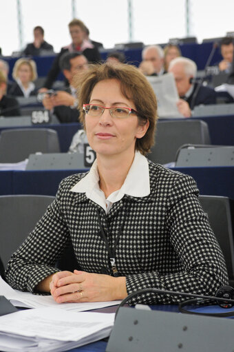 Foto 40: Portrait in Plenary in Strasbourg