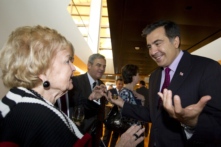 Official lunch with Mikheil Saakashvili, President of Georgia