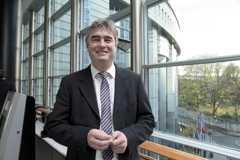 MEP Milan Zver poses for a portrait