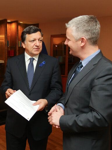 Foto 7: Commission President José Manuel Barroso and Matthias Groote