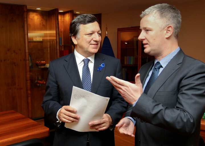 Foto 8: Commission President José Manuel Barroso and Matthias Groote