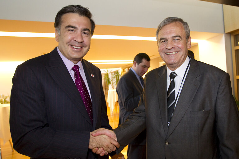 Fotogrāfija 22: Official lunch with Mikheil Saakashvili, President of Georgia