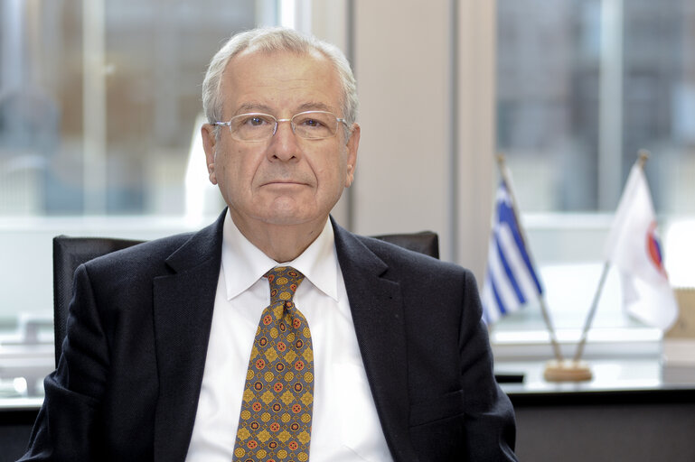 Nikolaos SALAVRAKOS MEP, Portrait in his office in Brussels