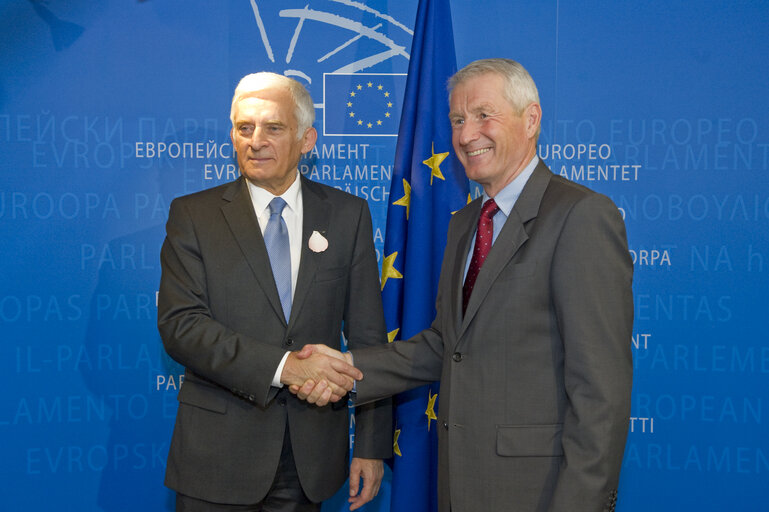 Foto 8: EP President Jerzy Buzek meets Council of Europe Secretary General Thorbjørn Jagland