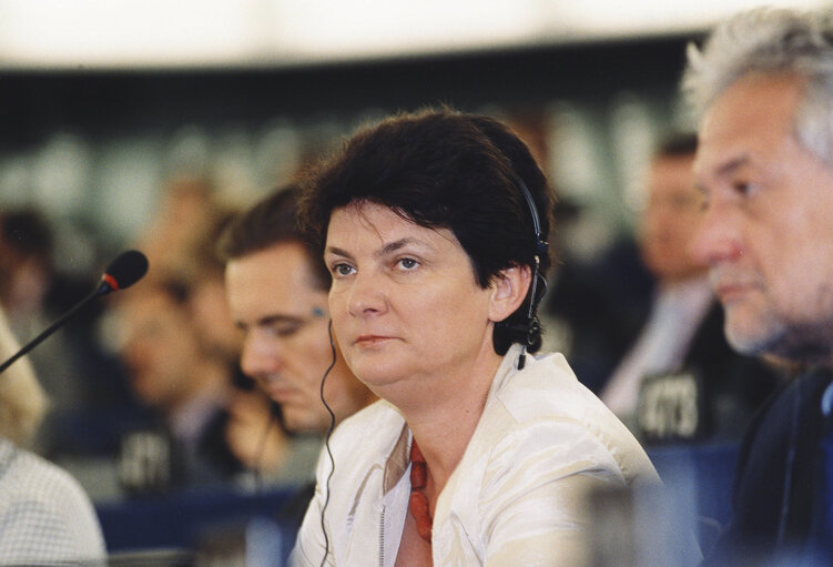 Foto 4: Constanze Angela KREHL in plenary session in Strasbourg.