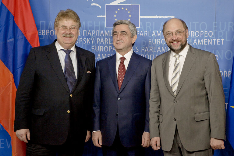 Foto 1: EP President meets with president of Armenia