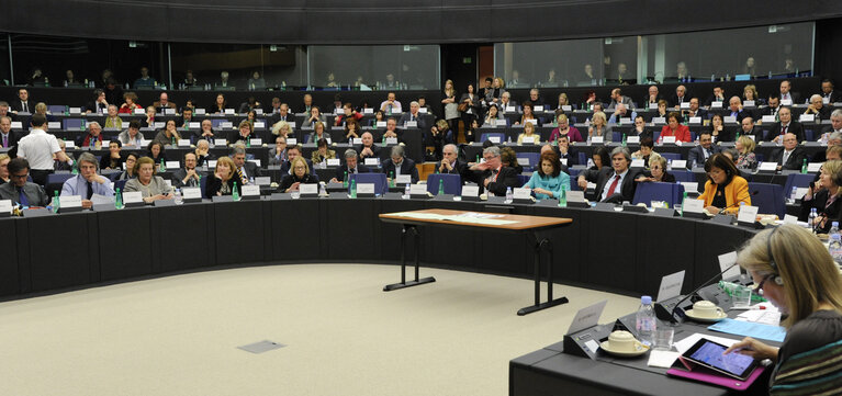 Φωτογραφία 7: S&D meeting group with the Danish Presidency Delegation