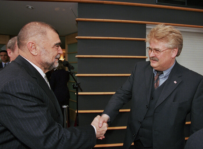 Fotografie 11: Visit of the President of Croatia to the EP.