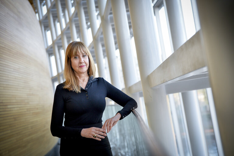 Suriet 17: Maria Teresa GIMENEZ BARBAT in the European Parliament in Strasbourg